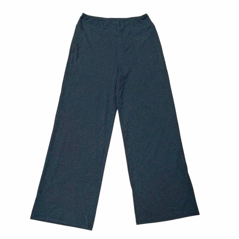 G4Free Wide Leg Pants Womens Large Navy Soft Fabric Comfort Activewear Yoga